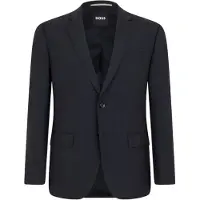 BOSS Heren Colbert met Revers (Donkergrijs)