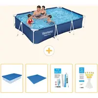Bestway Steel Pro, rechthoekig zwembad - 300x201x66 cm - 5-delig - Model S22715