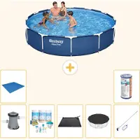 Bestway Steel Pro, ronde opblaasbare zwembad - 366x76 cm - 8-delig - Model S21592