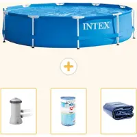 Intex Framezwembad, rond - 366x76 cm - 4-delig, model S21332