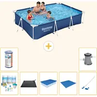 Bestway Steel Pro, rechthoekig zwembad - 300x201x66 cm - 8-delig - S22244