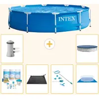 Intex Framezwembad, rond - 366x76 cm - 7-delig, model S20428
