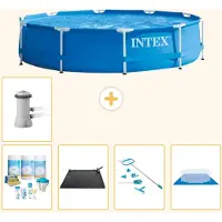 Intex Framezwembad, rond - 366x76 cm - 6-delig, model S21004