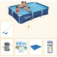 Bestway Steel Pro, rechthoekig zwembad - 300x201x66 cm - 6-delig - S22089