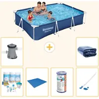 Bestway Steel Pro, rechthoekig zwembad - 300x201x66 cm - 7-delig - S22254