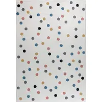 Muratap Kindervloerkleed stippen multi wasbaar antislip- 160x230 cm
