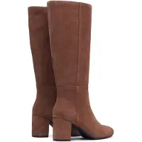 Hush puppies Oprah Suède Lange Leren Dames Mocha Haklaarzen Tot De Knie