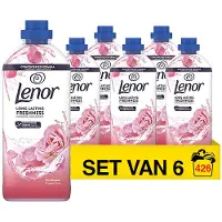 Lenor Aanbieding: Wasverzachter Rose Bouquet 1491 ml (6 flessen - 426 wasbeurten)
