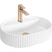 REA - Wastafel Marcela 45 White, Ovaal - 44,5 x 34 x 13,5 cm