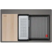 Franke Kubus 2 Pro - Fragraniet spoelbak KNG PRO 610-73, leigrijs 114.0751.861