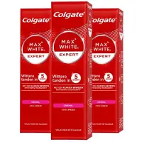 Colgate 3x Tandpasta Max White Expert Original 75 ml