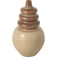 J-Line Vaas - keramiek - ecru/beige - large