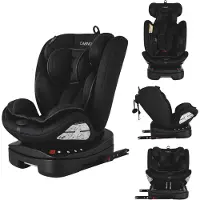 Cabino Voyager Autostoel 360° Draaibaar – i-Size R129 – Isofix – Vanaf Geboorte tot 12 Jaar – Zwart