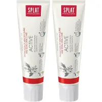Splat Active 2-pack - Tandpasta - Glazuurbescherming, Remineralisatie, Zonder SLES