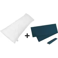 Meisterhome • Set van voedingskussen 145 x 40 & (2x) hoes • Cactus / Antraciet • Zwangerschapskussen Zijslaapkussen Voedingskussen Lichaamskussen Body Pillow