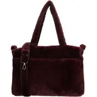 Beagles Faux Fur Handtas/Schoudertas Barakaldo Burgundy