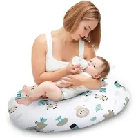 Totsy Baby Steunkussen 190 cm positioneringskussen volwassenen – lang relaxkussen om te lezen en aan te leunen op bank en bed afneembare hoes met rits comfort Afrika Oeko-Tex