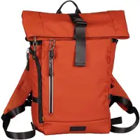 Camel active laptop rugzak rugzak met laptopvak Explore Rolltop Backpack 25L Rust oranje
