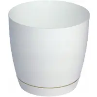 Form-Plastic Vorm Kunststof Toscano 17 Pot met Schotel - Wit