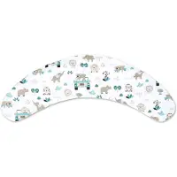 Totsy Baby Zwangerschapskussen 190 cm Katoen Kussensloop – body pillow voor zwangeren steun rug buik hoes van katoen wasbaar afneembaar ergonomisch – OEKO-TEX gecertificeerd Afrika