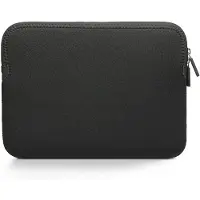 Trunk Neoprene Sleeve MacBook Neo 13 – Duurzame Neopreen Buitenlaag – Zacht Pluche Interieur – Wasbaar op 30 Graden - Zwart