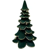 Clayre & Eef Kerstboom Groen Keramisch materiaal