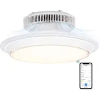 Evolar Smart Plafondventilator met Verlichting en WiFi - 71 cm - Stille Plafondlamp met Ventilator - Dimbaar Warm Wit Licht (LED) - EVO-CF185WW