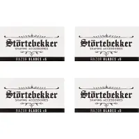 Störtebekker Premium Scheermesjes – 20 scherpe mesjes voor alle gangbare safety razors and straight razors – van Zweeds roestvrij staal – voor de gevoelige huid