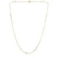 Cavill - Elegante Zilveren Ketting - 925 Sterling Zilver - 18K Goud Verguld - Middellang 45,5 cm - Karabijnsluiting - Stijlvolle Accessoires