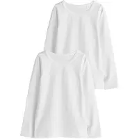 Next - Meisjes - Set van 2 hemdjes met lange mouwen - Wit