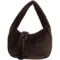 Beagles Faux Fur Shopper/Schoudertas Barakaldo Donker Bruin