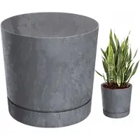 Prosperplast Tubo Beton Effect Pot met Schotel 15 Marengo