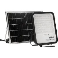 Vito Sahara - Solar LED Schijnwerper 250W - Schemersensor - 2750lm 6000K IP65 - 3.2V 20000mAh Accu - Zwart - 5m