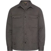 Camel active Overshirt met ruitjespatroon - Maat menswear-XXL - Grafietgrijs
