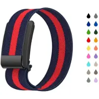 ALLVIA Whoop Band - Fitness Band - Fitness Accessoires - Horlogeband voor WHOOP 4.0 - Ademende en Verstelbare Nylon Sportband - Marinerood - 20cm x 4cm x 1cm