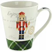 Florina Kerst Mok 380ml - Keramiek met Kerstprint