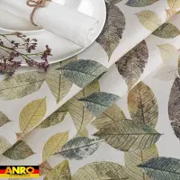 ANRO Tafelkleed Herfstbladeren Meerkleurig Ovaal 280x140cm Rechte rand Afwasbaar Waterafstotend