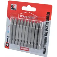 KLIMAS Bit PH-1 50mm - 10 Stuks - Hoogwaardig Staal