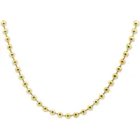 CO88 Collection Ballenketting – 8CN-26518 – Goudkleurig – Roestvrij Staal – 6 mm Ballen – Verstelbaar 40 + 10 cm