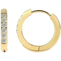 Akzent Dames oorbellen Edelstahl, huidvriendelijk, D: 12 mm