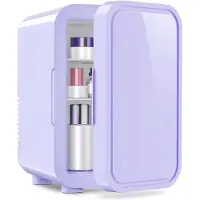 Tyr Mini Koelkast - 6L Capaciteit - Minibar - Skincare Koelkast - Paars - 26cm x 19cm x 32cm