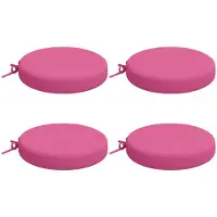vidaXL Zitkussens SOEST 4 st 100% Polyester Roze Ø 40 x 7 cm