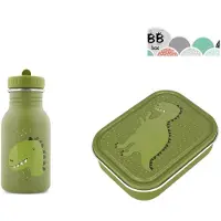 Trixie Set Mr. Dino - Lunchbox large + Drinkfles 350 ml