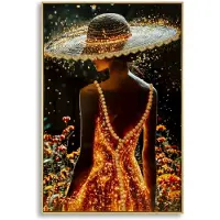 Mauro Ferretti Schilderij On Canvas Illumy Laquared With Frame -b 62×3,5×92 cm