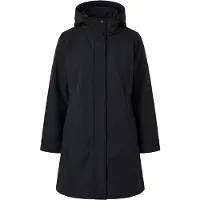 Ulla Popken - Dames - HYPRAR softshell-jas waterafstotend 2-weg rits - Zwart - Maat 42+