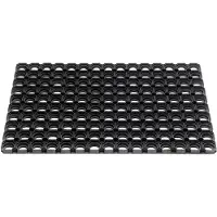 HQ Hamat Buitenmat- open rooster structuur - rubber - 80 x 120 cm - zwart
