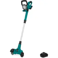 Vonroc Accu Onkruidborstel 20V – telescopisch handvat - staal- en nylonborstel | Incl. 2.0Ah accu en snellader