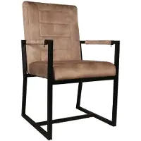 Lizzely Garden & Living SET DEAL: 4 stuks Eetkamerstoel beige velvet Forest eetstoel zetel