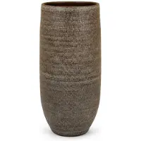 HS Potterie Vaas tokio d28h60cm bruin