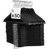Bodo Kledinghangers Hout Zwart - 50 Stuks Kleerhangers -